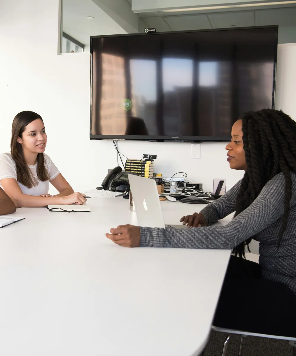 Colleagues in a business partnership discussion